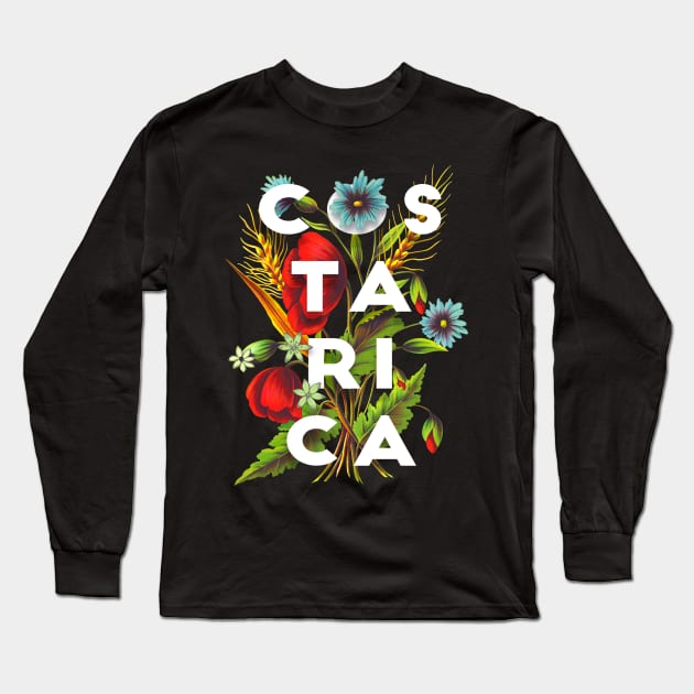 Costa rica Proud Flag, Costa rica gift heritage, Costa rican girl Boy Friend Costa rican Long Sleeve T-Shirt by JayD World